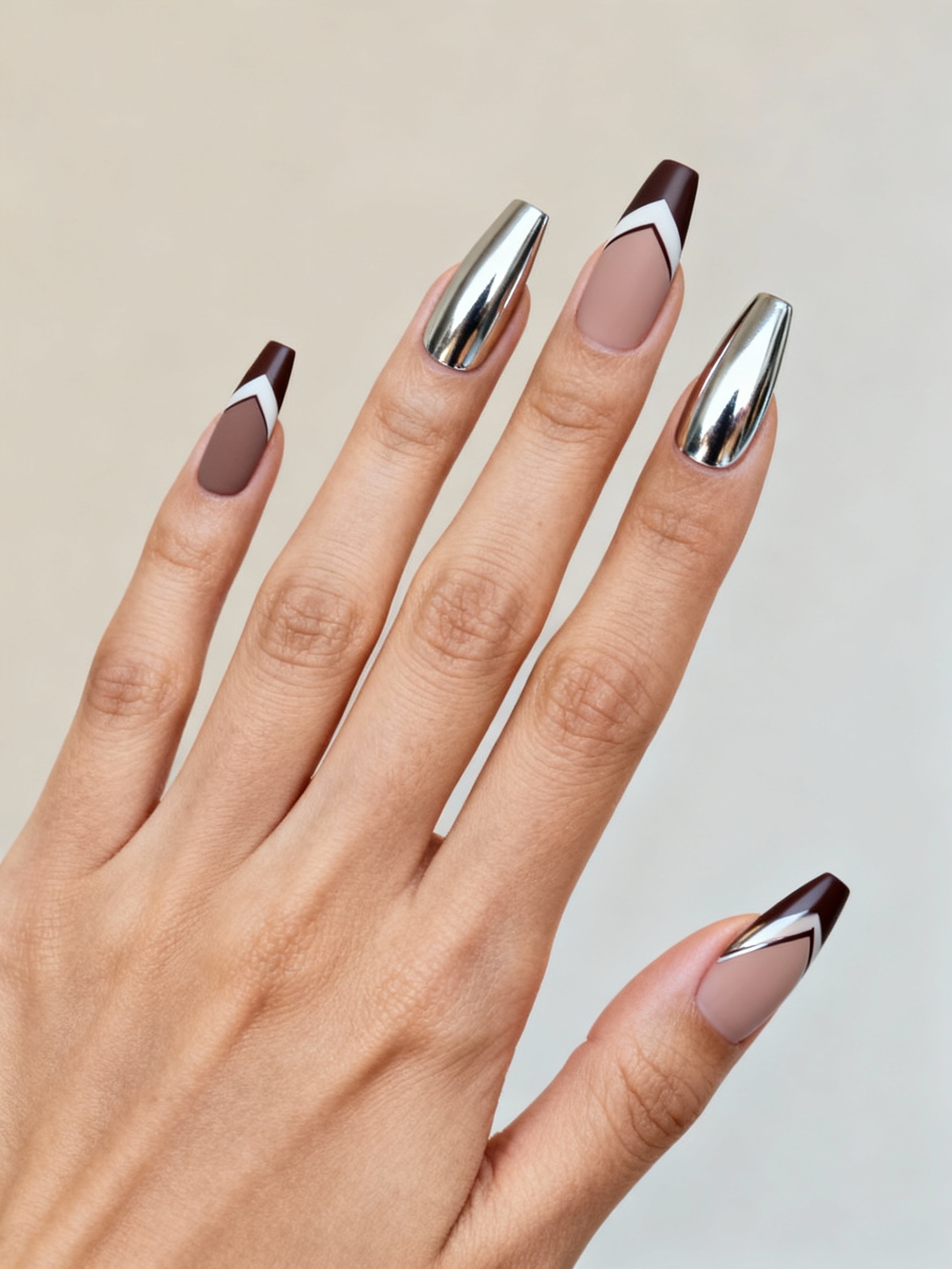 velvet matte with chrome