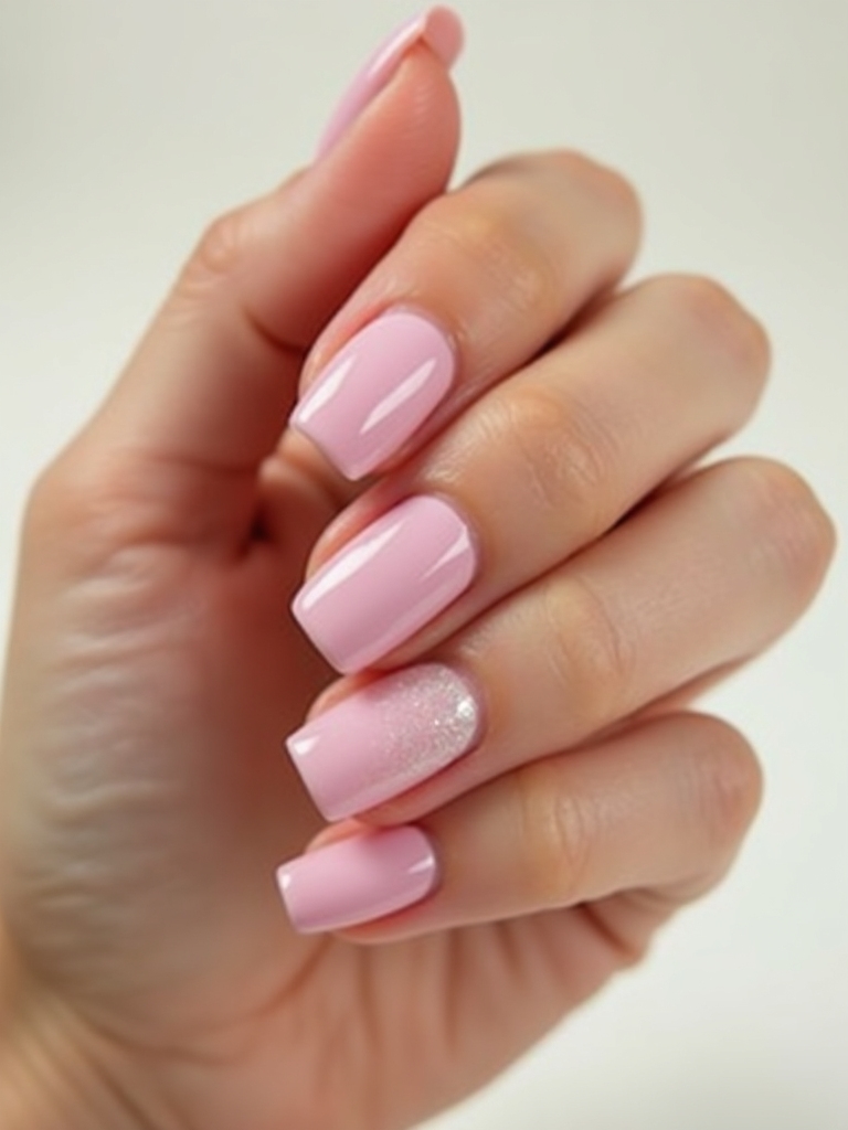 velvet shimmered baby pink cat eye