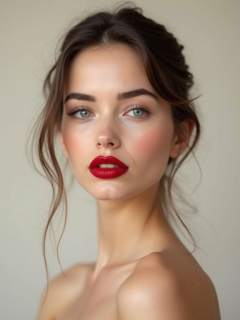 velvety red lip bareskin