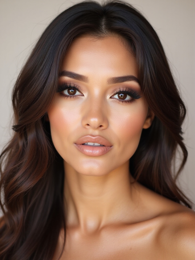 warm bronze smoky lashes