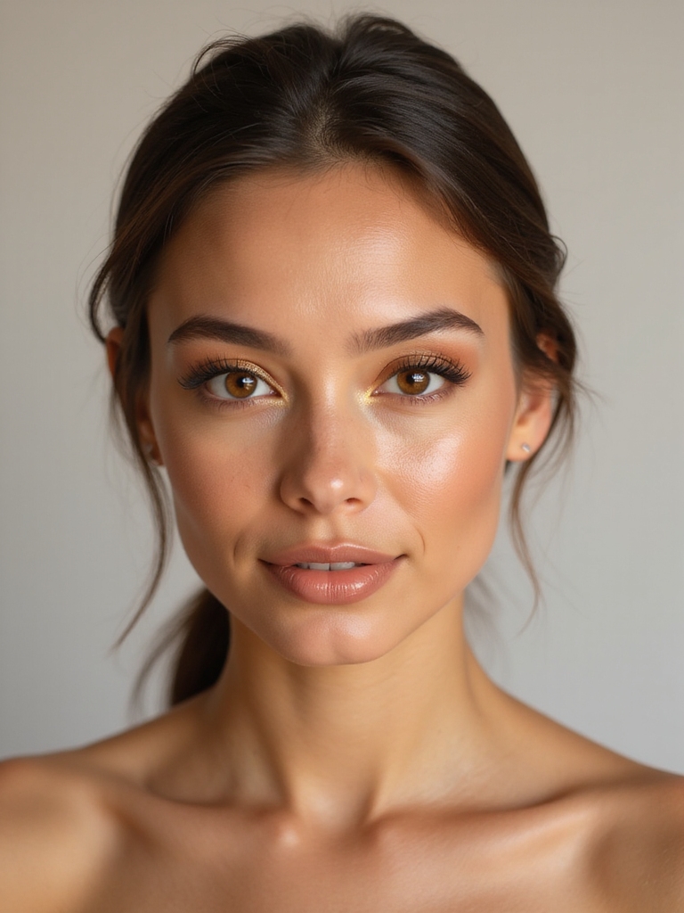 warm natural sun kissed glow