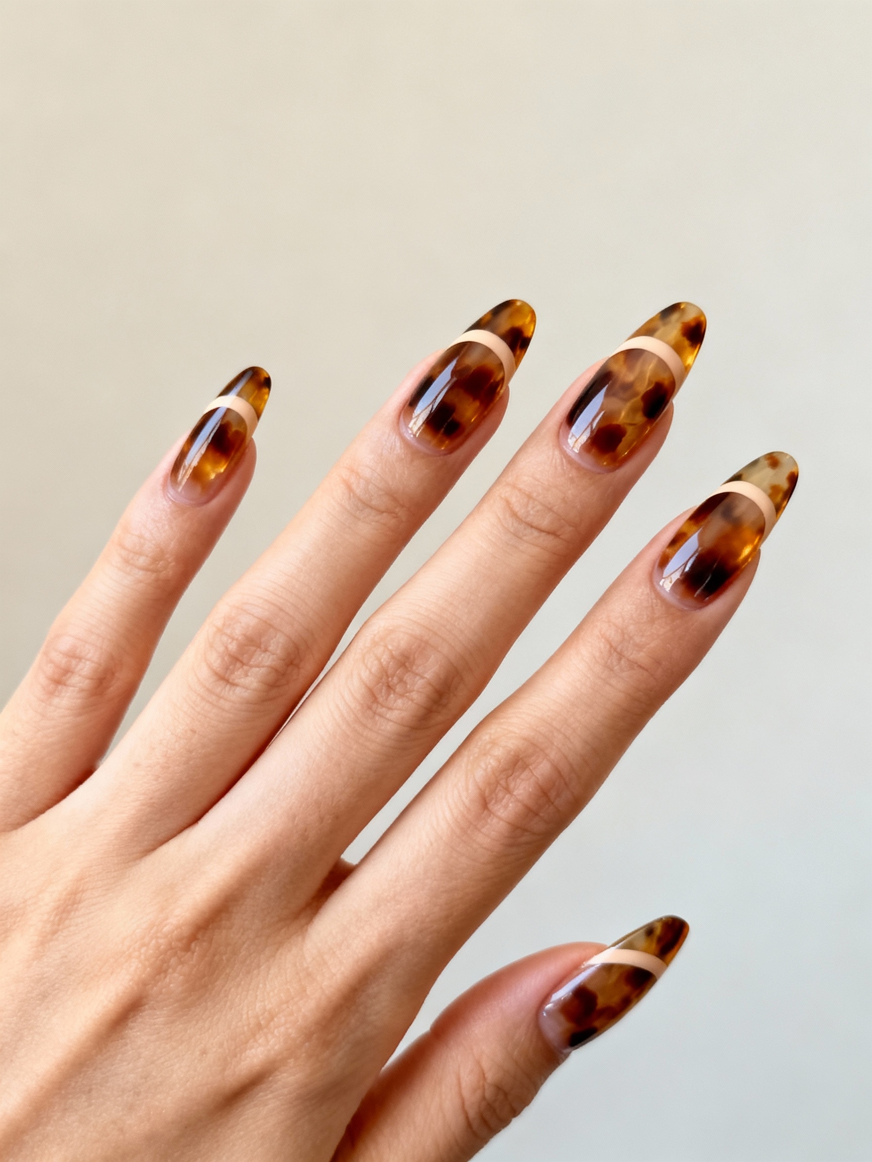 warm tortoiseshell glossy accents