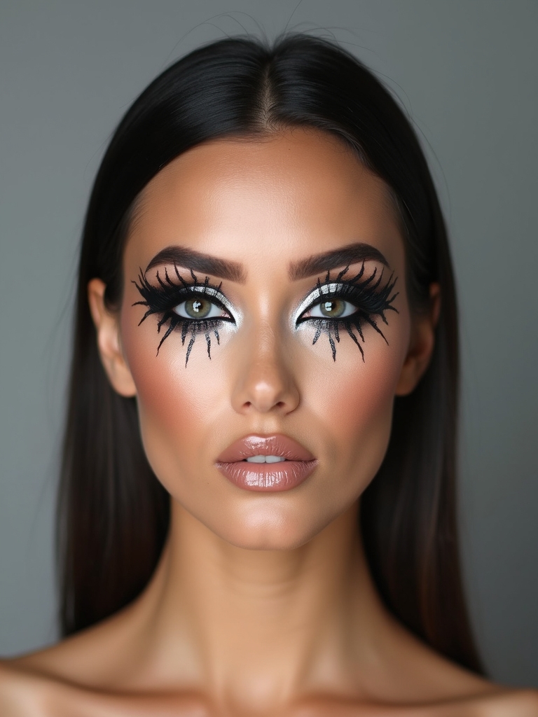 webbed angular spider eyeliner