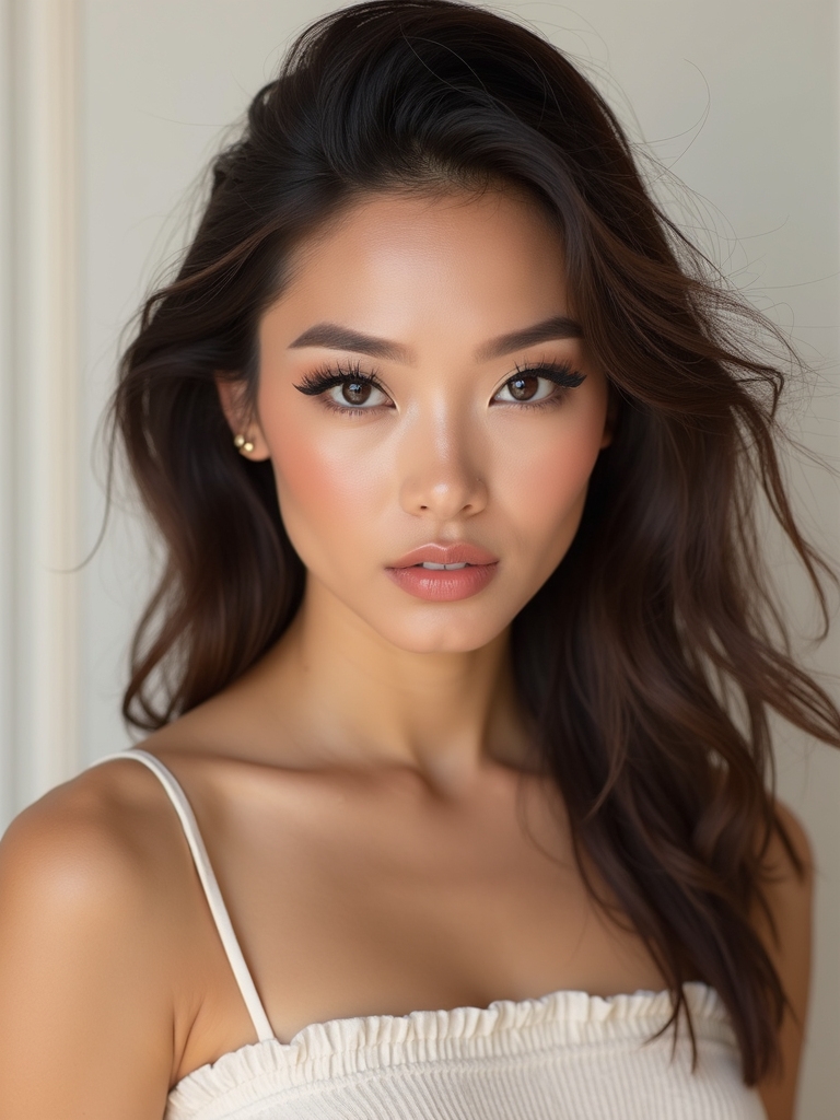 whisper matte skin glossy lips