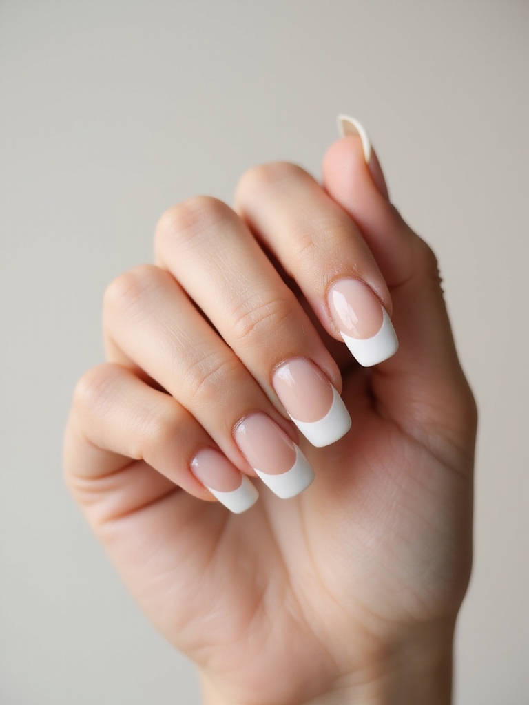 whisper thin modern french tips