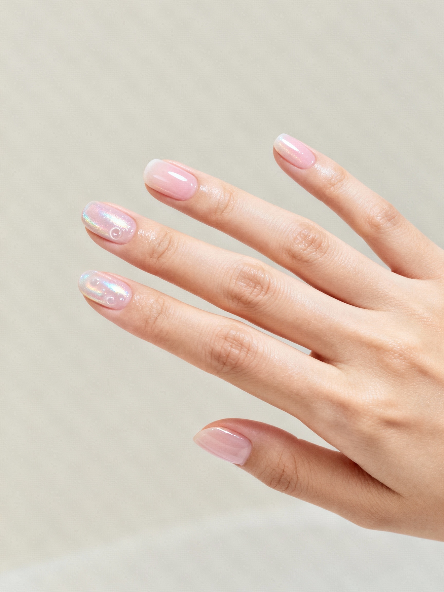 whispered opalescent milky chrome
