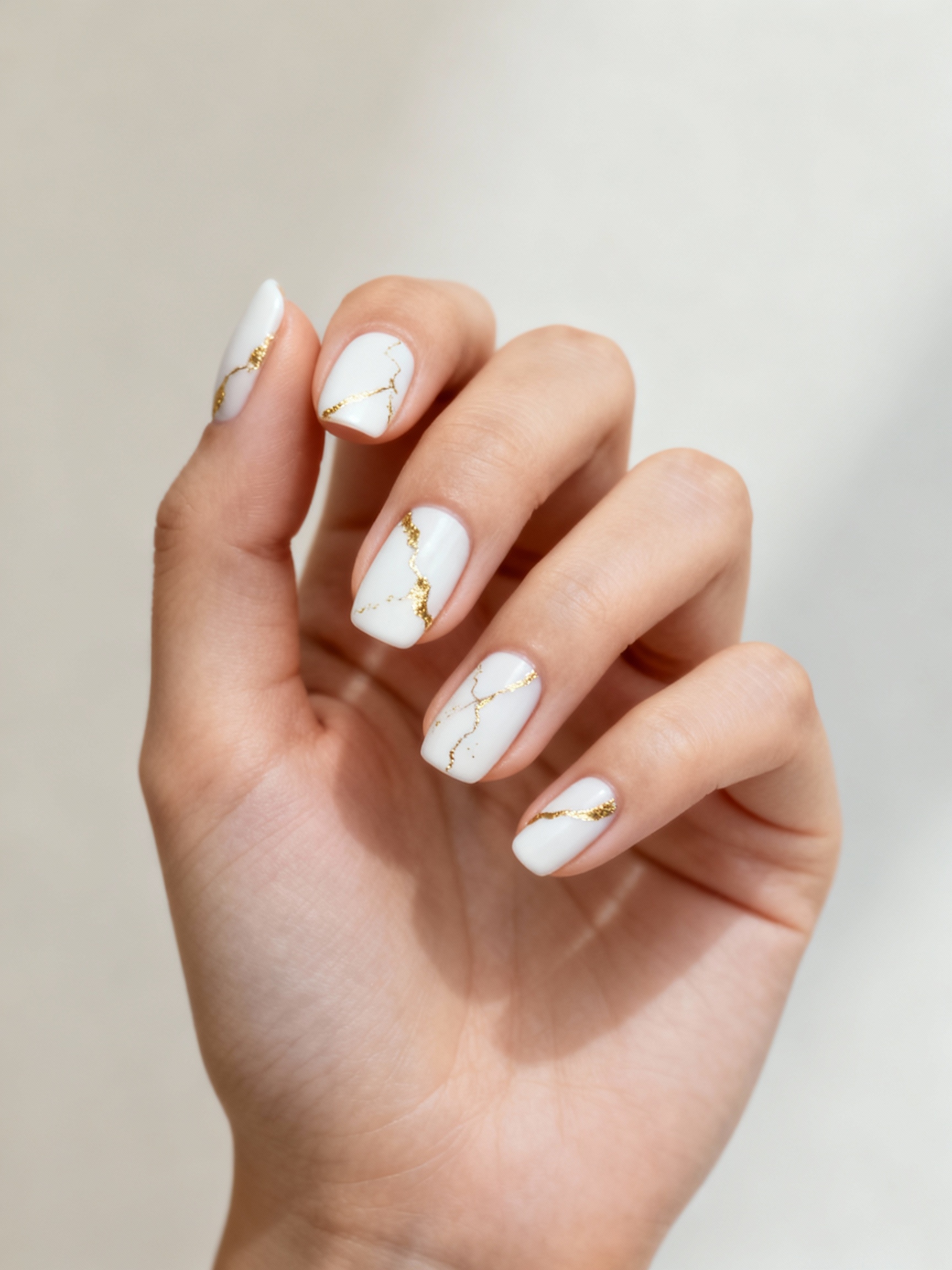 white base with goldfoil